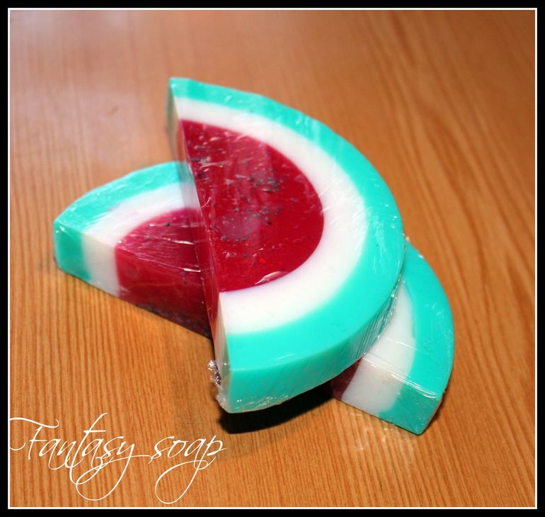 Мыло-скраб "Арбузная долька"