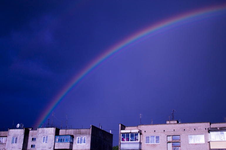 Вчера вечером за окном....