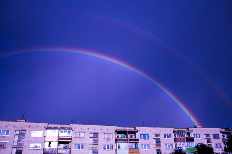 Вчера вечером за окном....