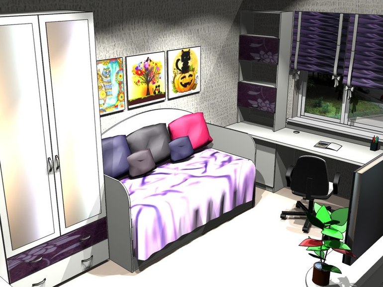 Как вам комната для девочки?