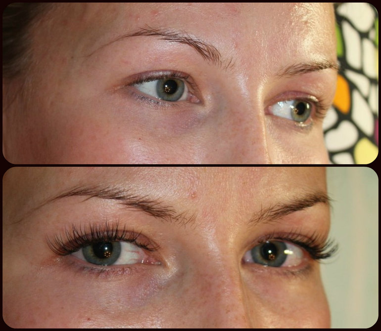 Как я училась реснички наращивать))))