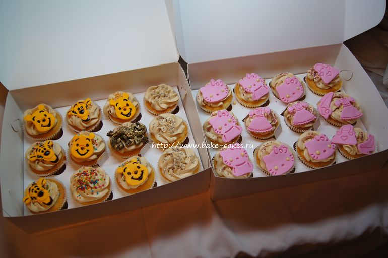 Ванильные капы с карамельным кремом