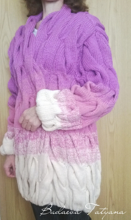 Кардиган" Розовое пирожное"