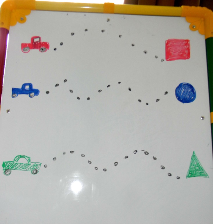 Обводилки на магнитно- маркерной доске...