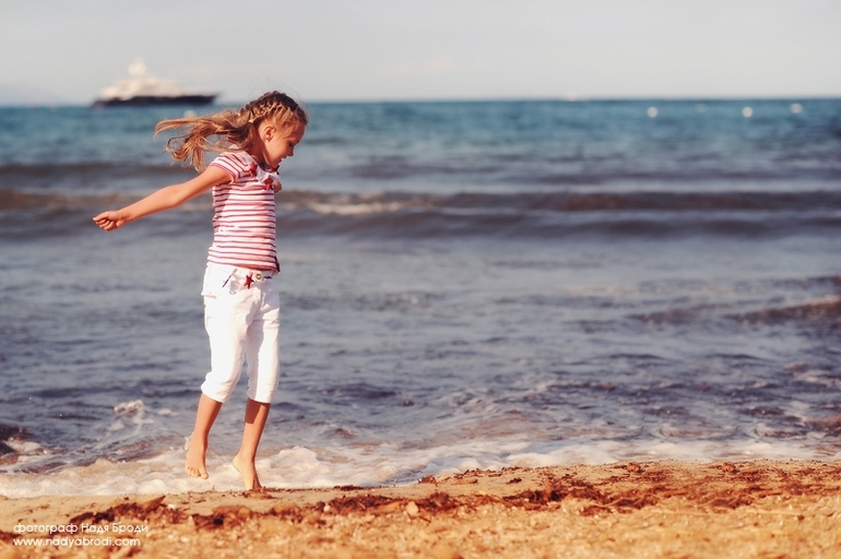 Семейная съемка во Франции, пляж Сен-Тропе, лето 2013