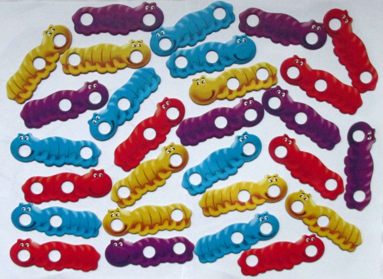 Наши новые игры: Сундучок знаний и Разноцветные гусенички (возраст 4+)