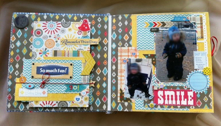 Альбом для мальчика с готовыми фото . Много позитива!!)))