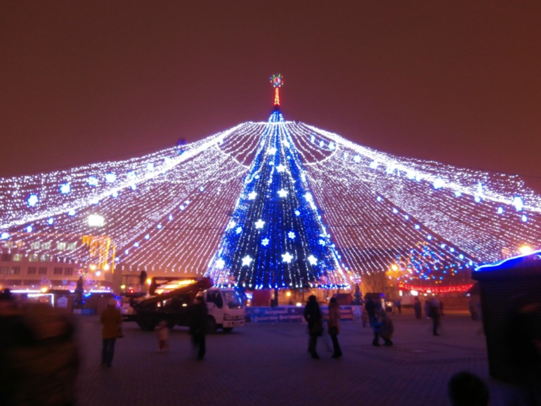 городская елка.