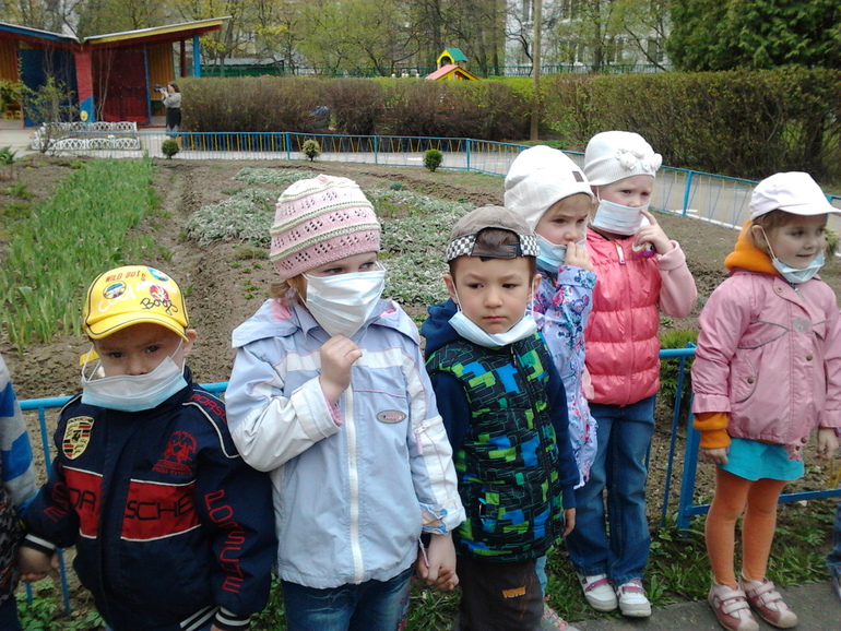 Эвакуация при "пожаре" в д\с № 41