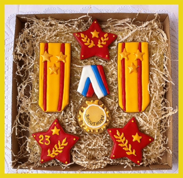 Имбирные расписные пряники ко Дню всех влюбленных и 23 февраля!!