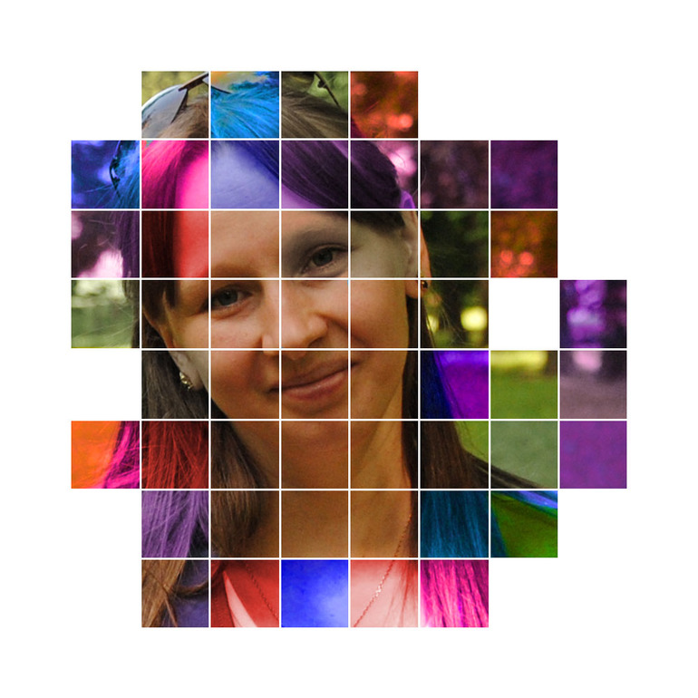 Контрольное задание № 41. "Цветная сетка на фотографии"