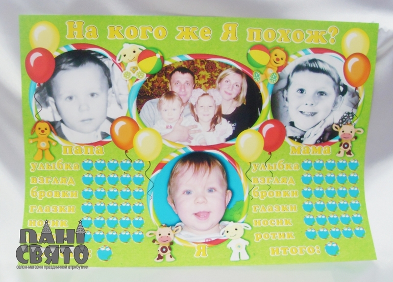 Набор праздничной атрибутики для Первого Дня рождения для мальчика