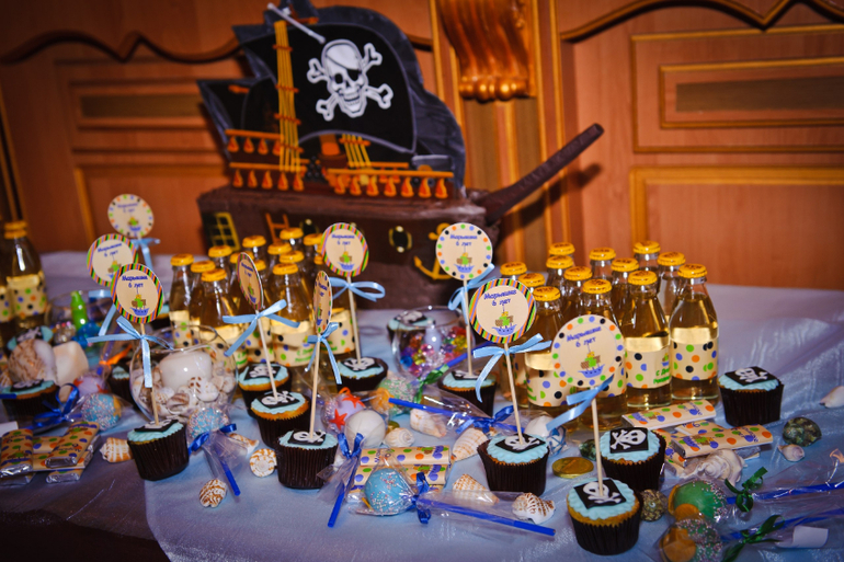 Вот какой получился сладкий стол с моим оформлением!