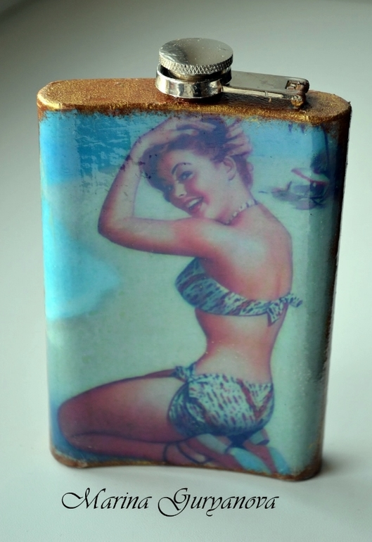 Выставлю свои фляжки, которые уже добрались до своей обладательницы