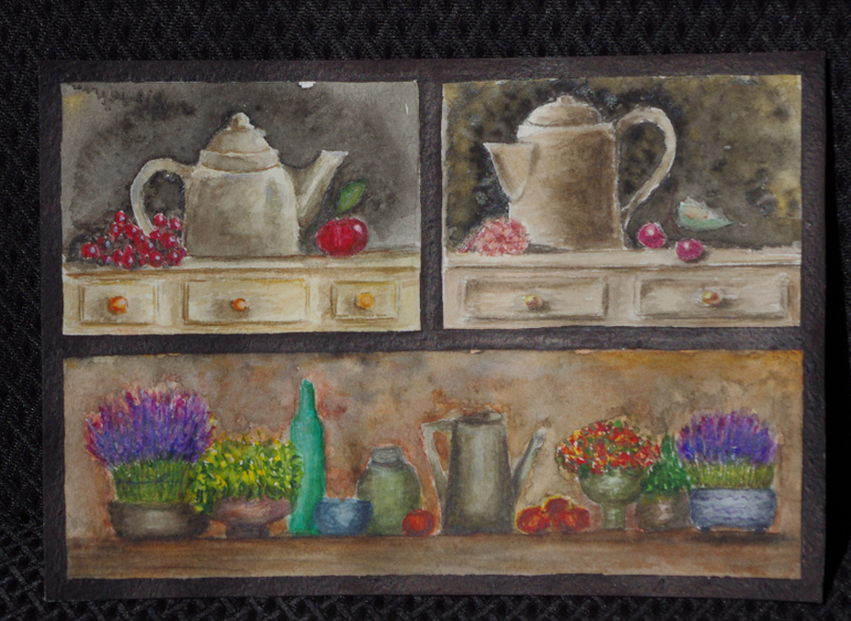 акварельки  на дачу