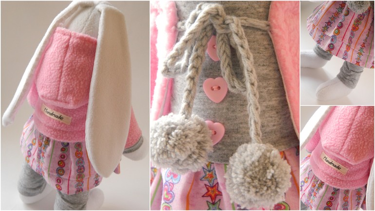 Зайка в розовом