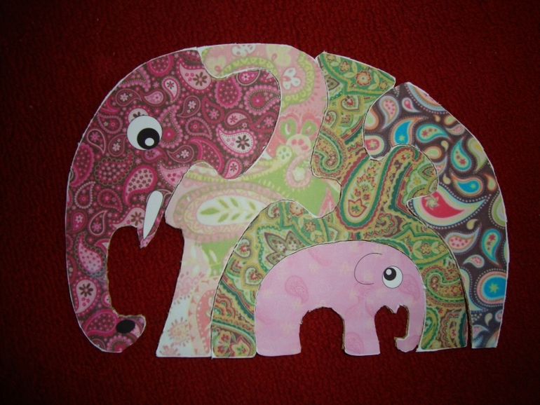 Пазлы из картона