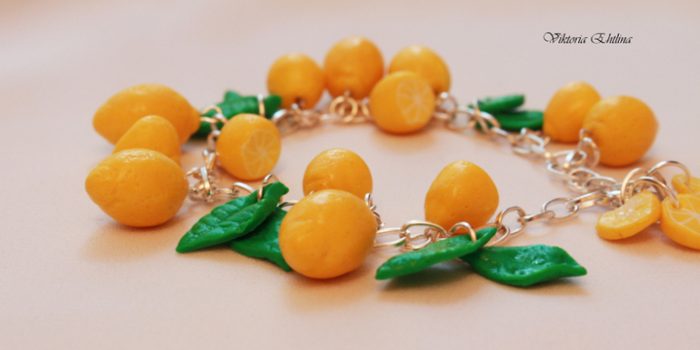 Лимонный браслетик.