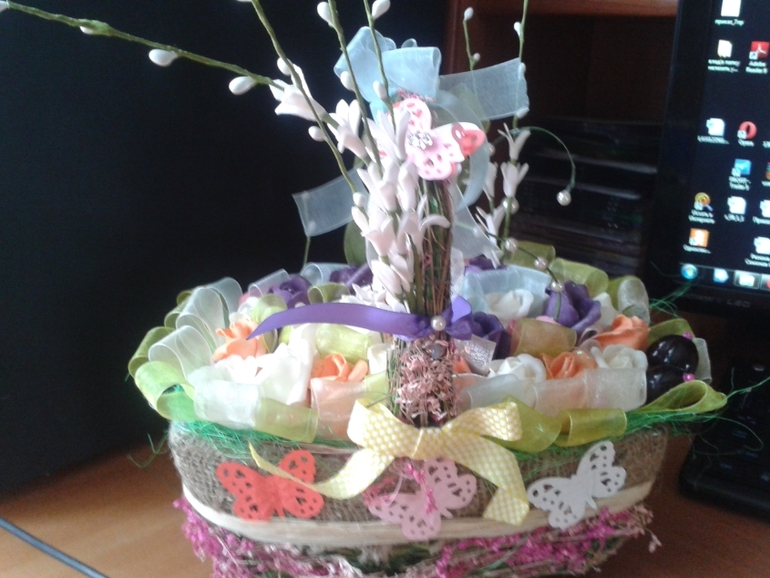 К пасхе и не только цветочные композиции...