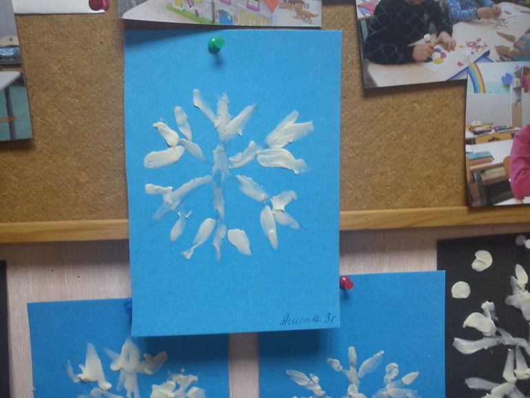 Работы из развивашки (Тема:Зима).