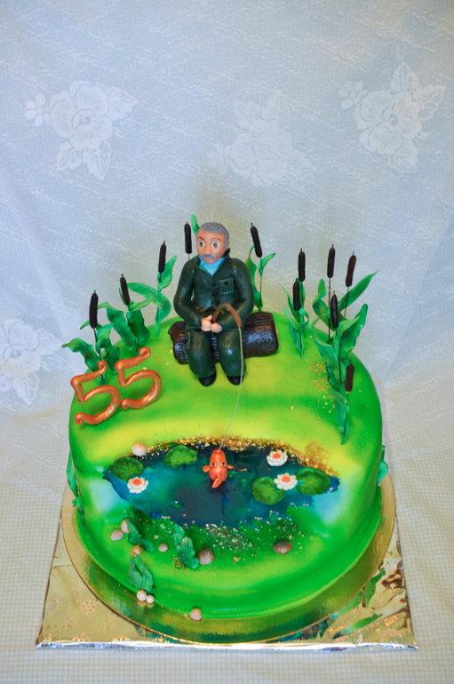 На юбилей заядлому рыбаку