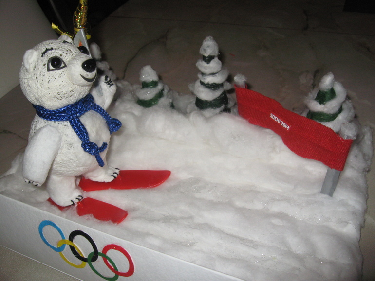 А вот и наша олимпийская подделка в садик!