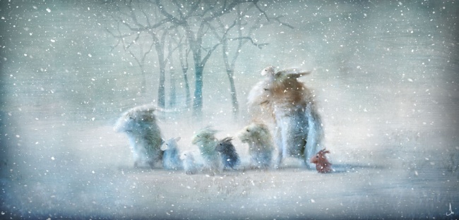 Скандинавские сказки..Как же здорово он рисует..