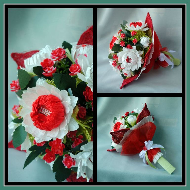 Ручной букет "Любимые герберы".