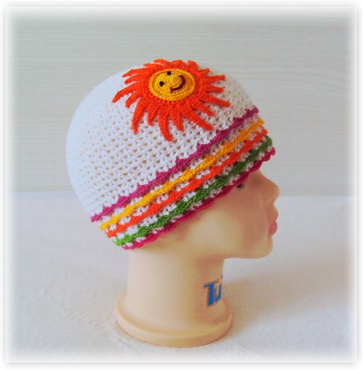 Летняя шапочка "Мамино солнышко"