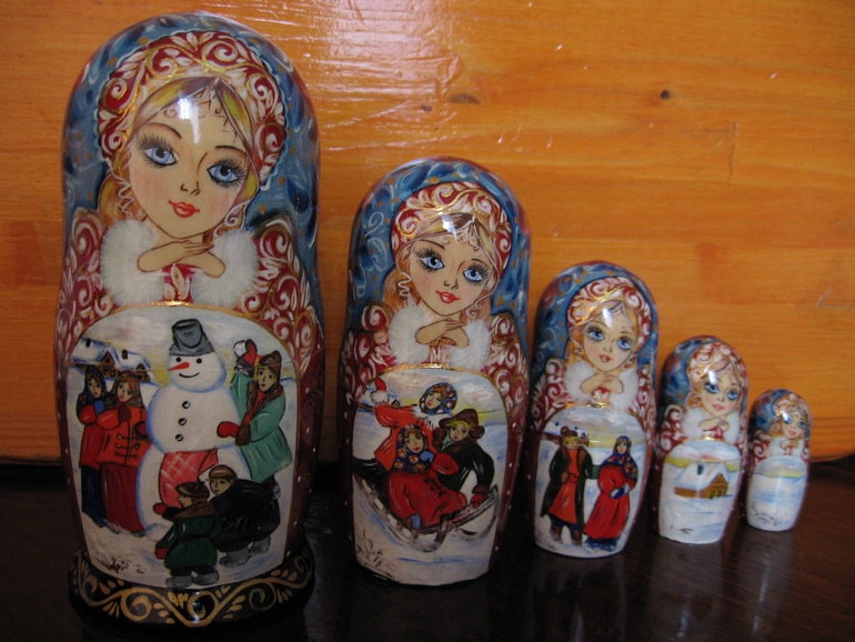 Авторская матрешка 5 мест