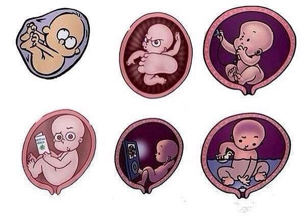 Что делает малыш пока растет 9 месяцев :)))))