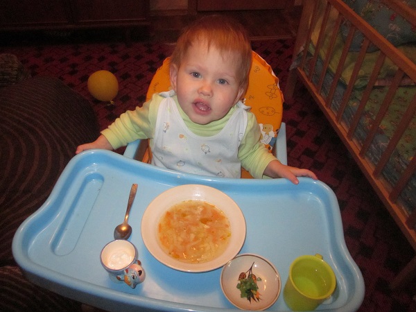 Щи с курицей.