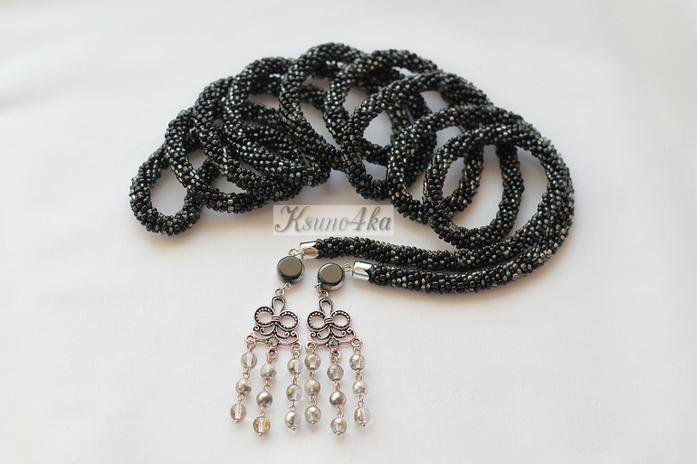 Лариат "Тёмное серебро"