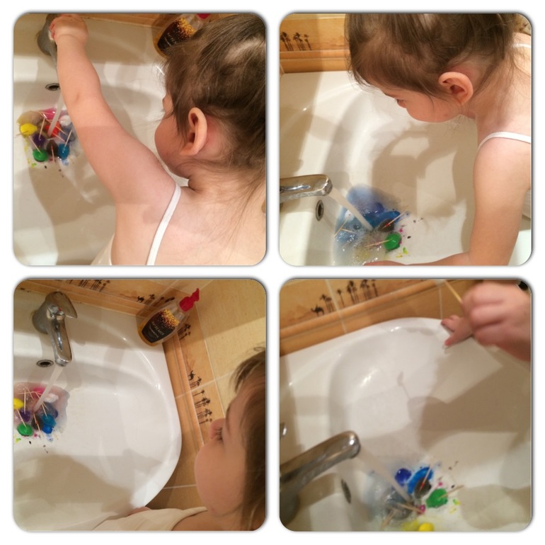 Художка он-лайн. Рисование кубиками льда.