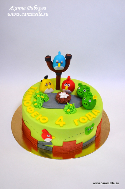 Торт c  Angry Birds )))