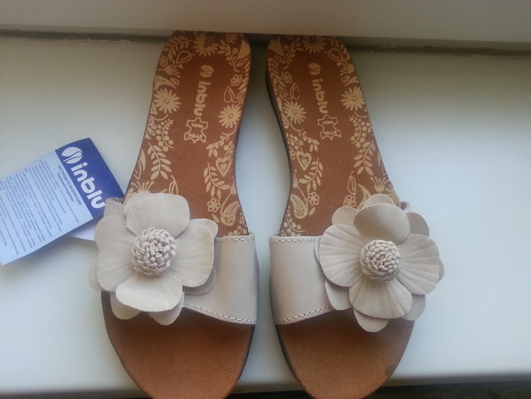 Новые шлёпки, натур. замша.