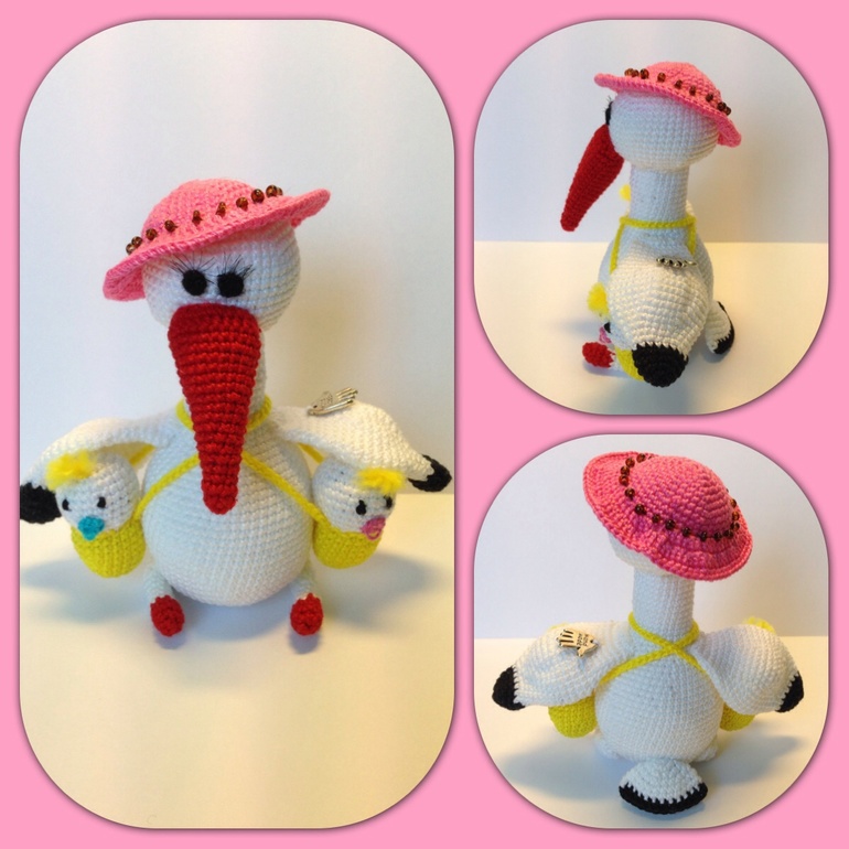 Аистенок с детками!