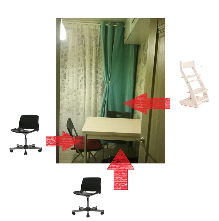 Поможете найти стул?! Заодно новую кухню показала... :)