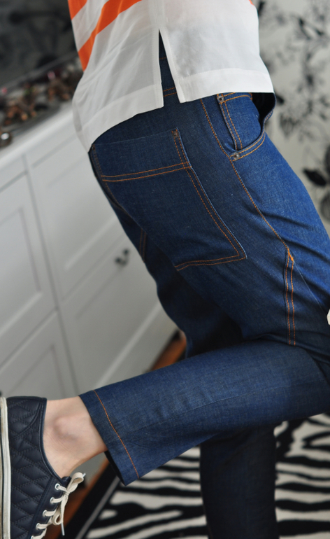 Брюки Л*а*к*б*и джинсовые размер 46 (на 48)