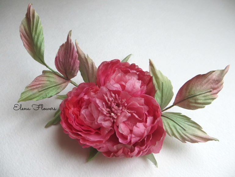 Староанглийская роза брошь "Love Story"