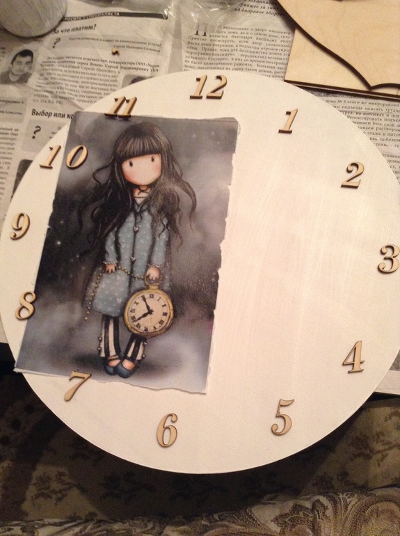 Помогите, пожалуйста, с оформлением часов.
