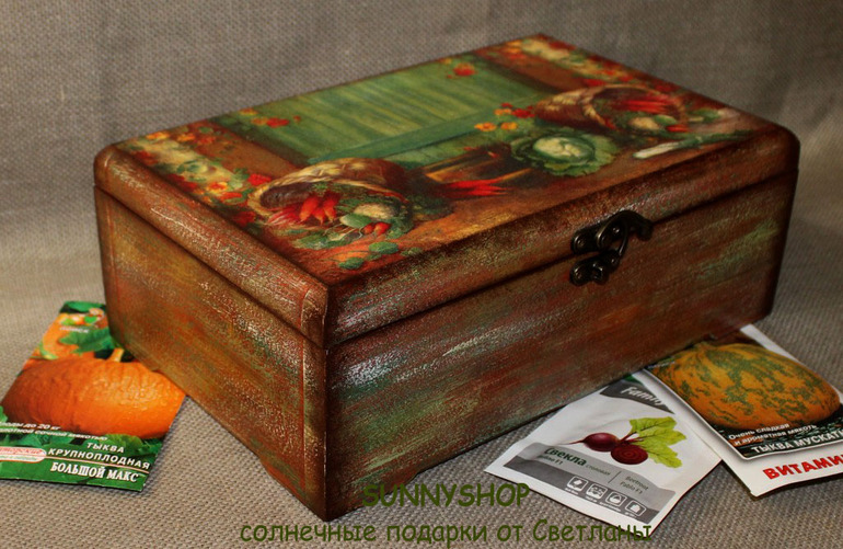 Большие шкатулки для хранения семян