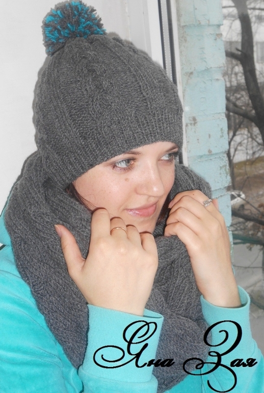 Комплект шапка+шарф!