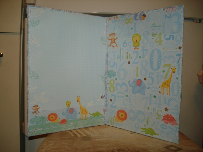 Папка для свидетельства о рождении сыну.