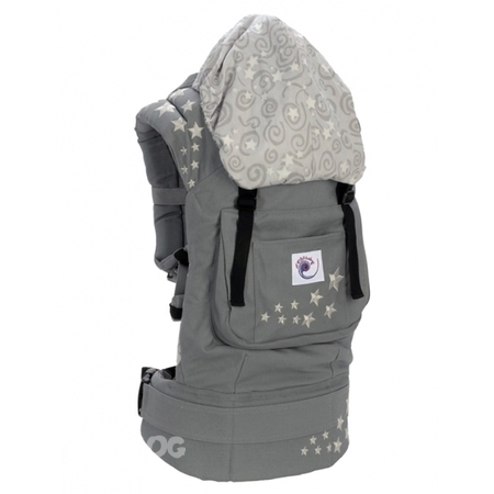 Ergo Baby Carrier Серый со звездами.