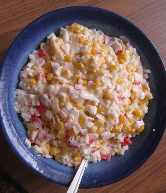 Кулинарный Четверг 6 Салат с крабовыми палочками