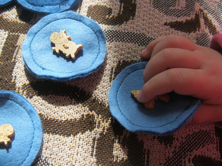 Мемори, мини-искалка Черепашка, тактильные мешочки