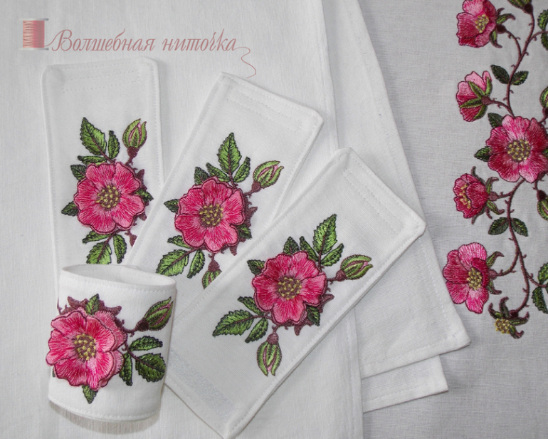 Скатерть с шиповниками!