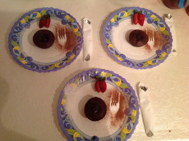 Шоколадный фондан!!