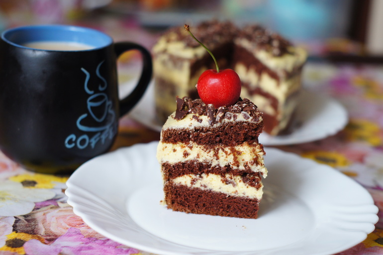 тортик Эскимо с кусочками шоколада(остатки сладки;)))